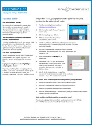 Návod na změnu partnera pro předplatné (POR) služeb Azure 592