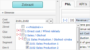Práce s dimenzemi