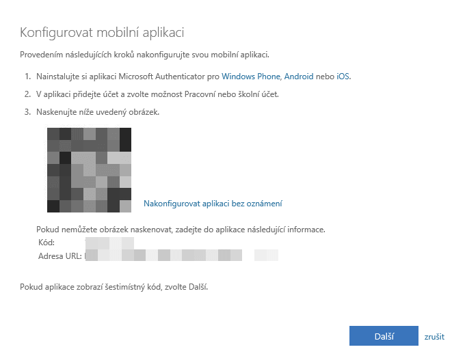 Vytvoření hesla aplikace pro Office 365 při dvoufázové autentifikaci 262