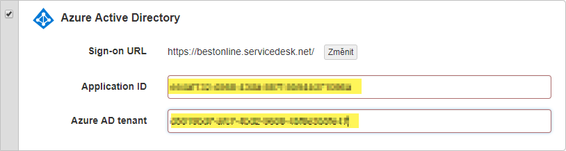 Nastavení SSO pro službu Requestor v Azure Active Directory (Office 365) 11