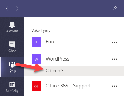 Správná organizace týmů v Teams 1