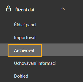 řízení dat v office 365