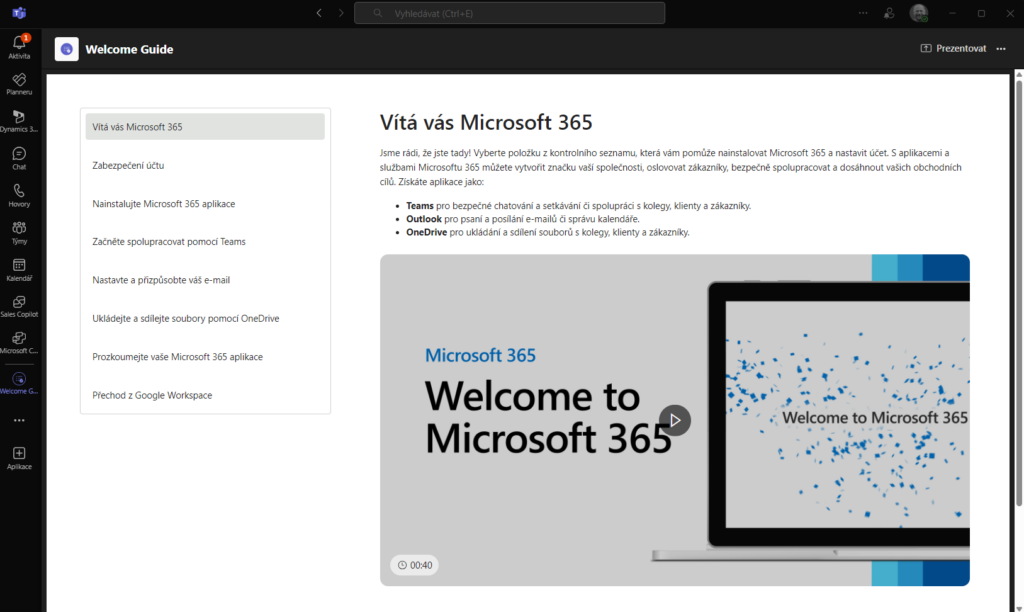 Nové aplikace ve firemních Microsoft 365 předplatných 6