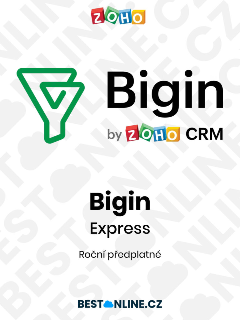 Zoho Bigin Express - roční předplatné